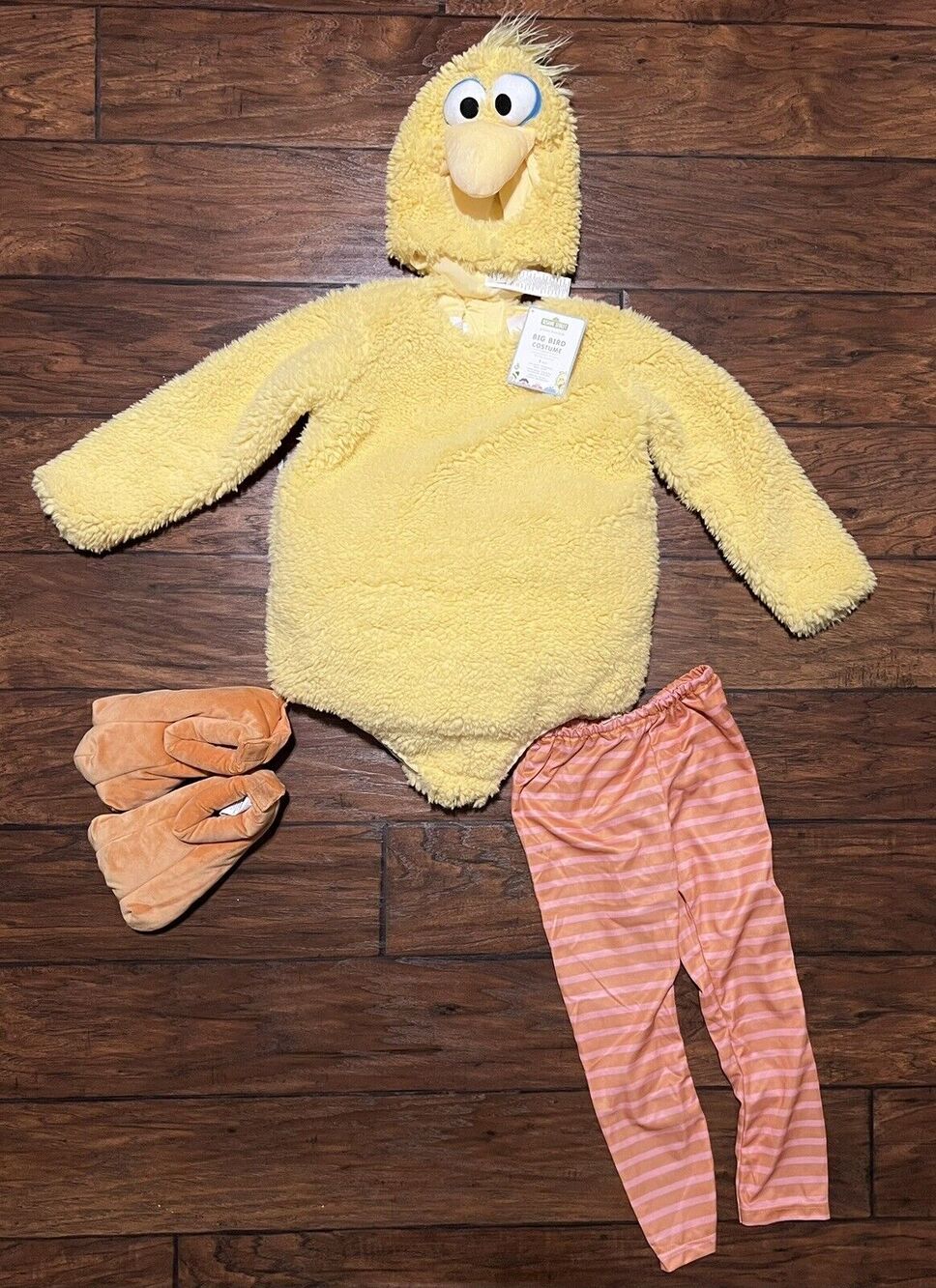 Pottery Barn Kids Big Bird Halloween Dress Up Costume 4-6 Years PBK NWT 5 pcs
